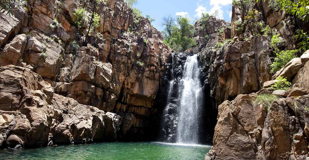 beautiful waterfall in Katherine Gorge, Australia