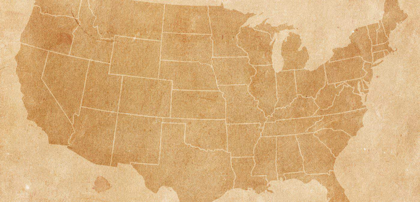 Map of the United States of America