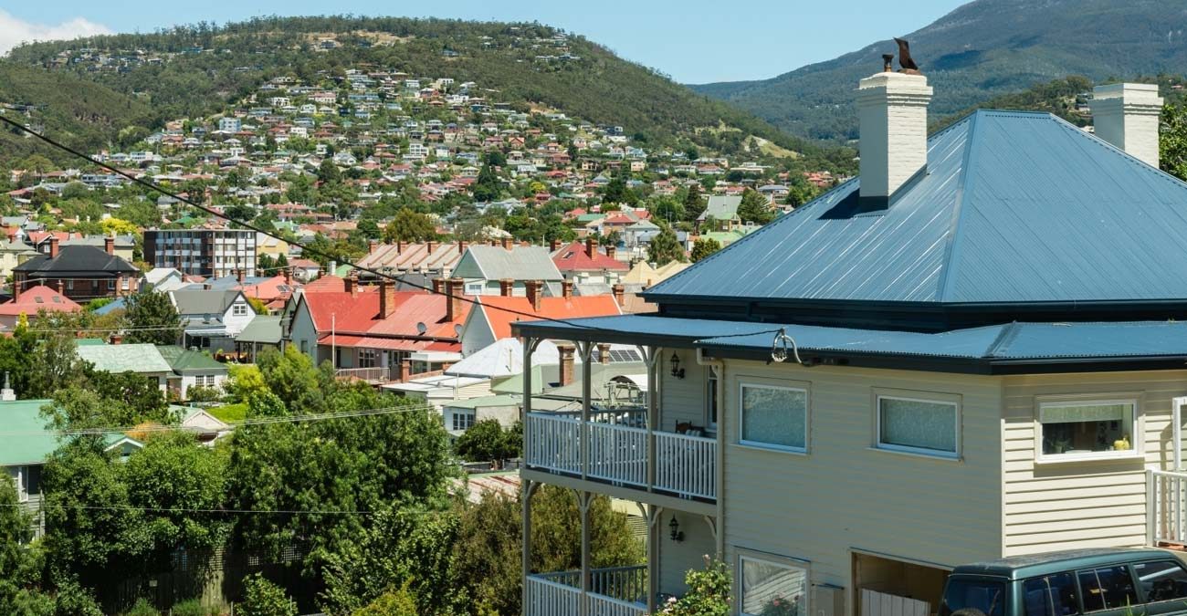 Weatherboard home in Hobart