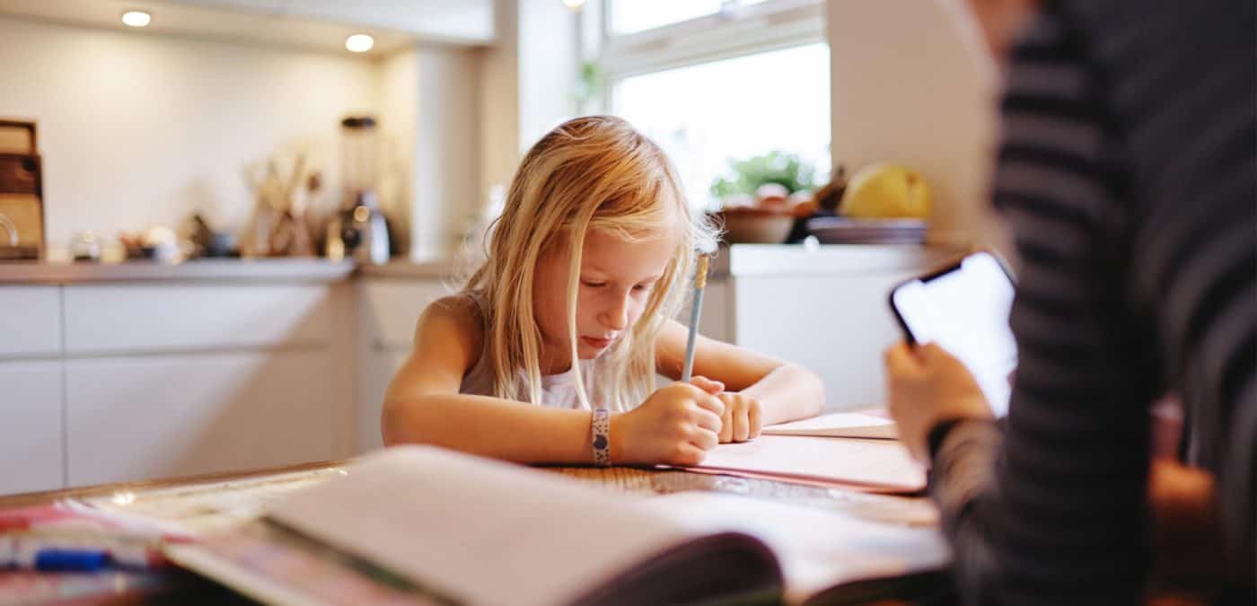 working and home schooling